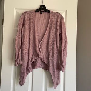 Eileen Fisher dusty pink cardigan